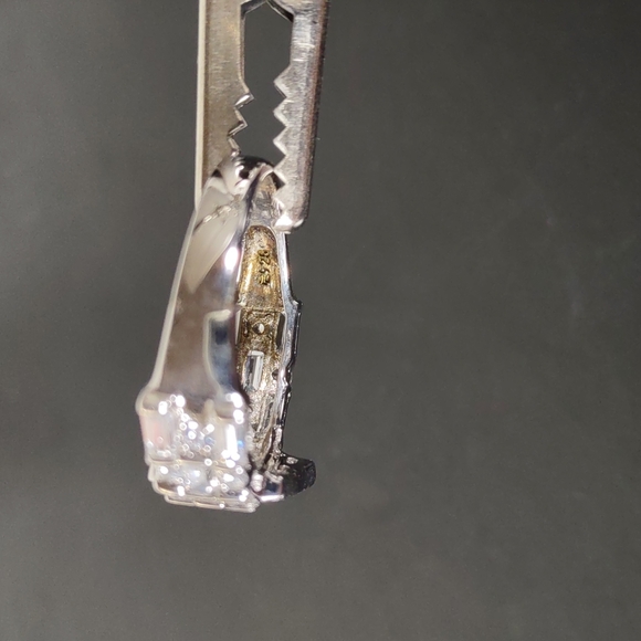 Absolute ™ Cubic Zirconia/Sterling Silver Buckle Ring - Picture 11 of 12